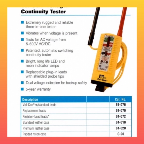 Vol-Con Continuity Tester - Picture 3 of 8